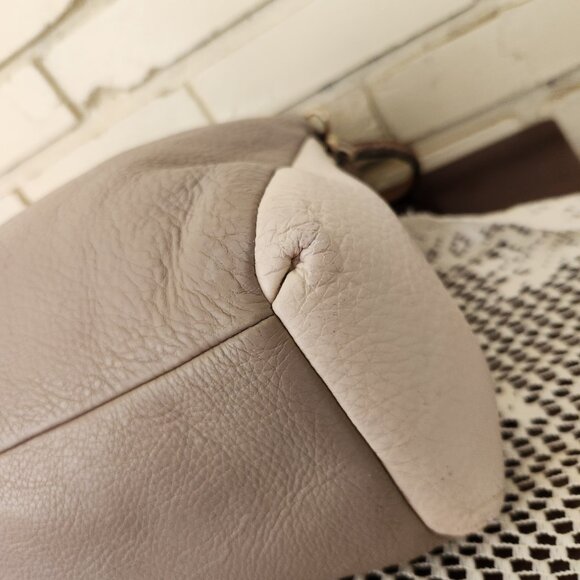 Coach Madison Phoebe Tan & Chalk Shoulder Bag Purse - Picture 12 of 15